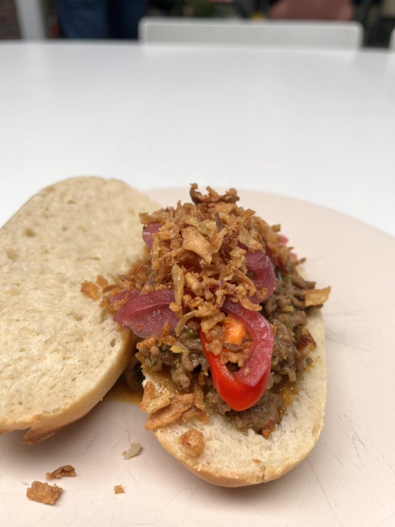 broodje rendang gehakt